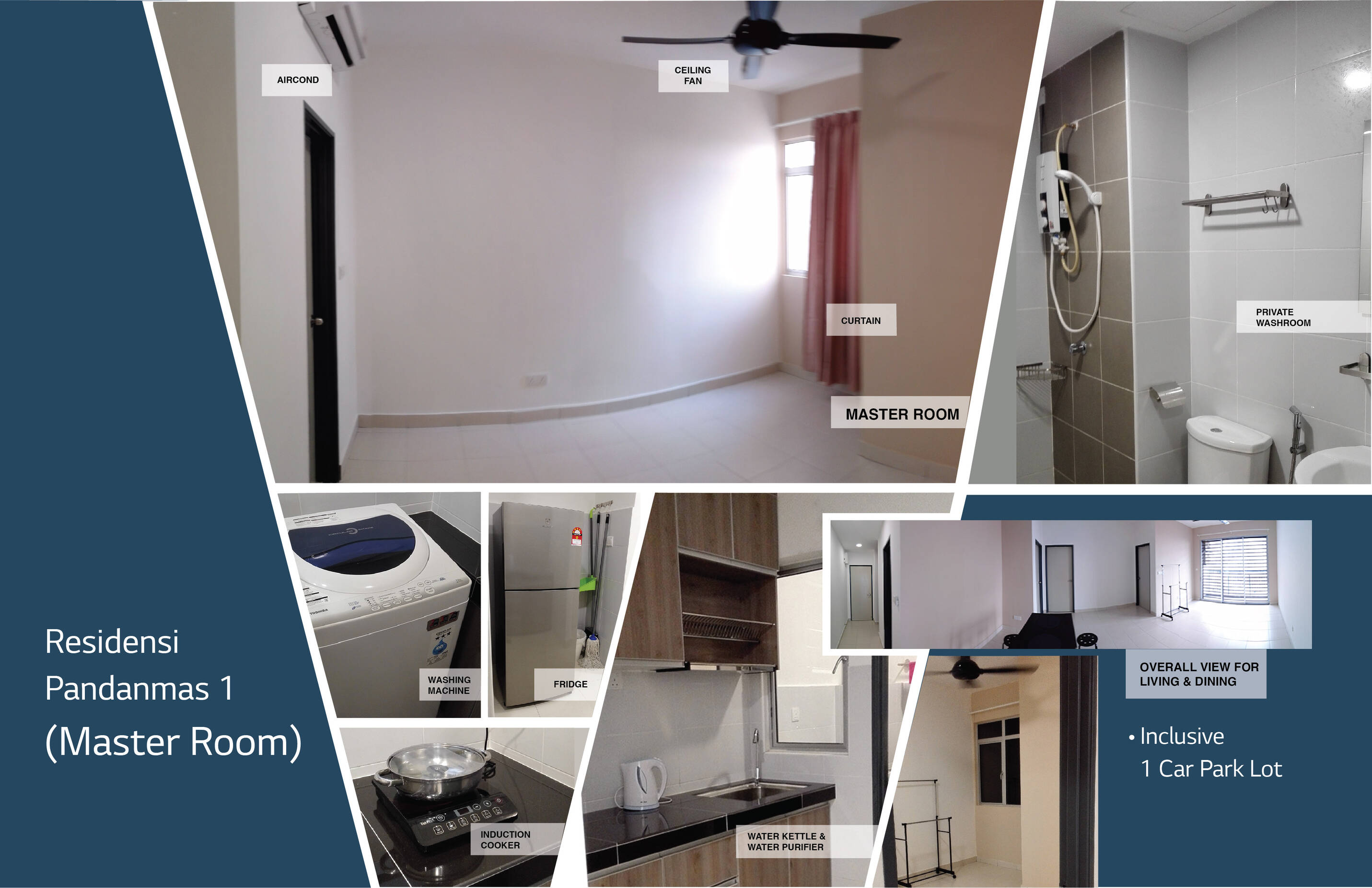 Rent Residensi Pandanmas, Kuala Lumpur with Zero Deposit Room for